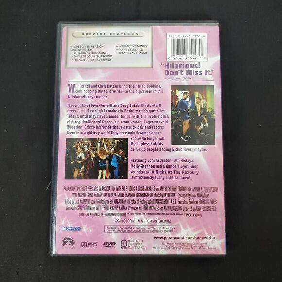 A Night at the Roxbury (DVD, 1999) Widescreen Collection – Will Ferrell, Chris K - Picture 3 of 3